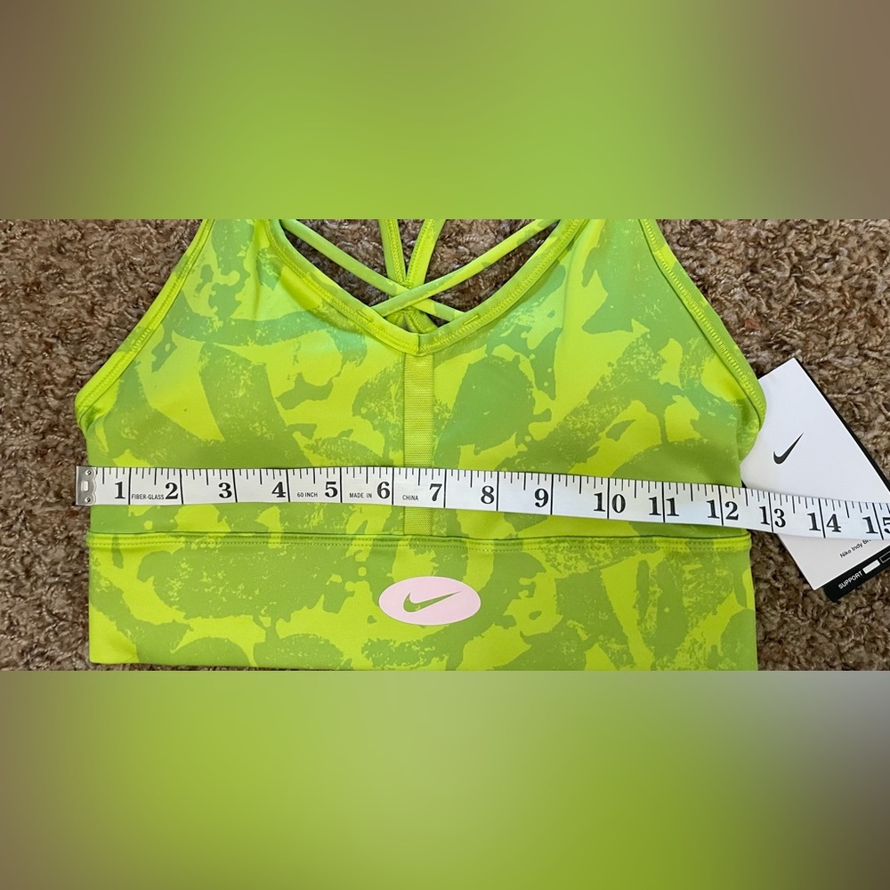 NWT Nike One Dri Fit Indy Bra And Biker Short Floral Print set size s - Picture 8 of 8